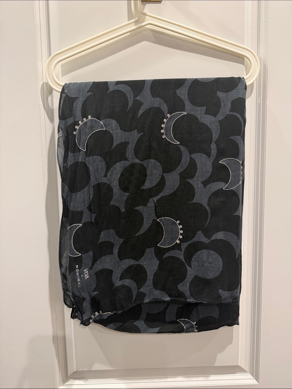 VELA Moonrise Gray Modal Hijab Limited Ramadan Print FAIR CONDITION